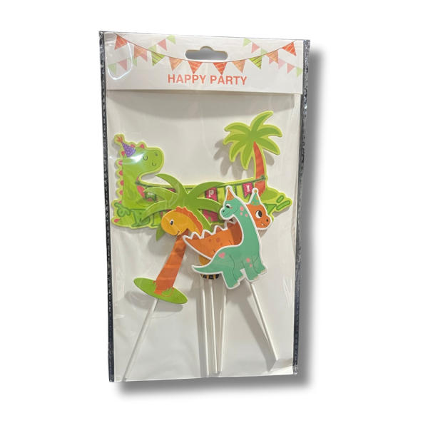 Topper cake dinosaures