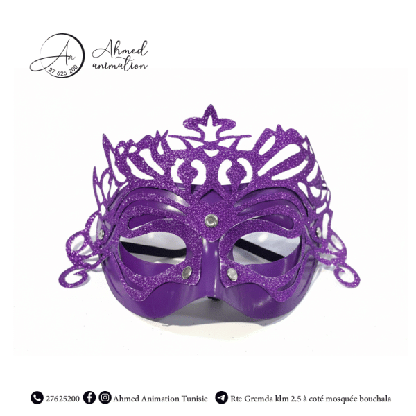 Masque de fête à paillettes