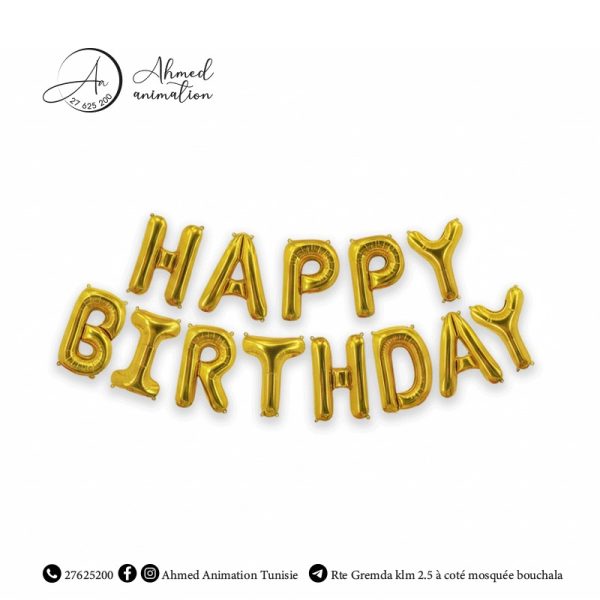 Ballon Aluminium HAPPY BIRTHDAY